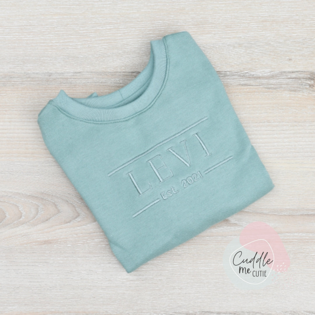Embroided Name Sweater