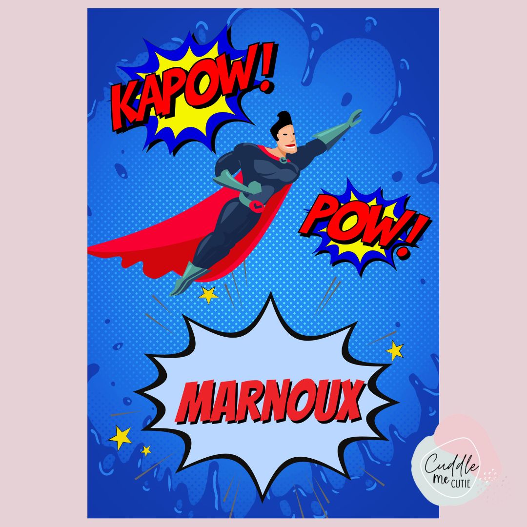 Superhero name blanket