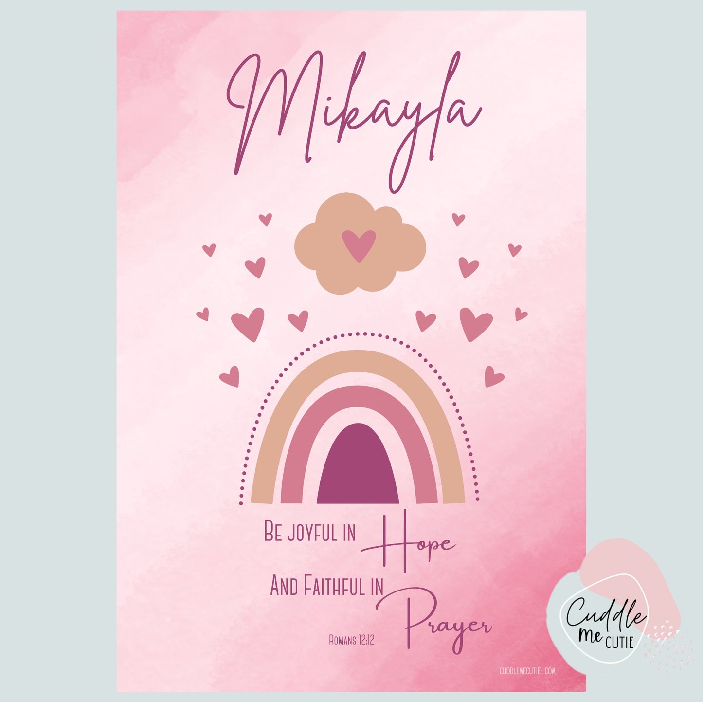 Pink Rainbow Blanket