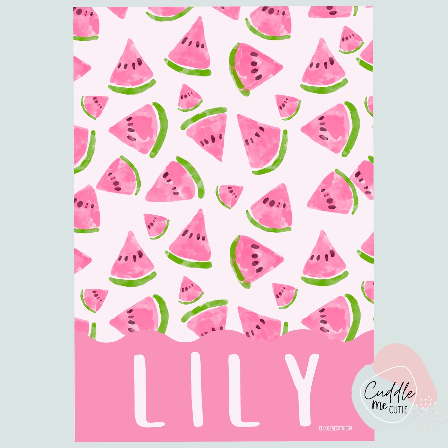 Pink Watermelon Fleece Blanket