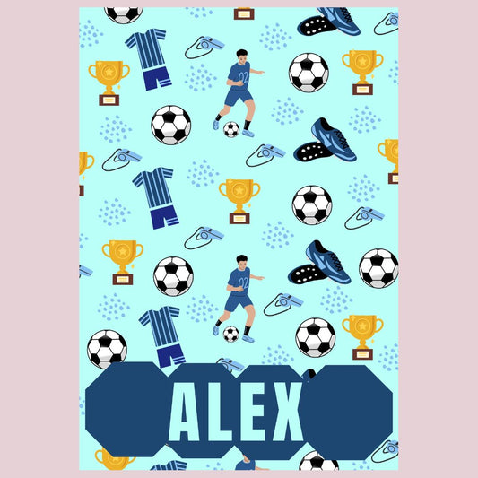 Soccer star name blanket