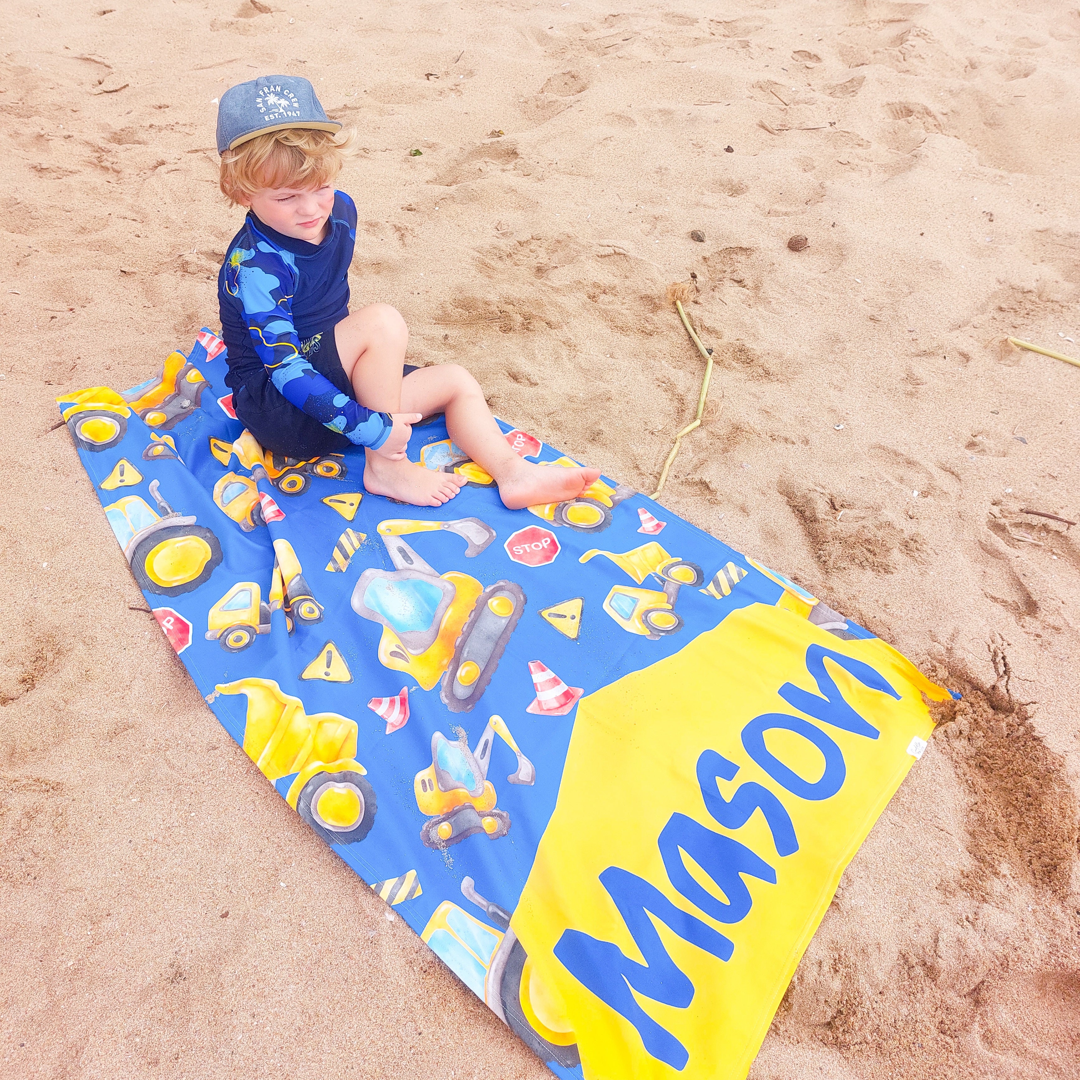 Personalised Swimdry Beach Towels Cuddle me Cutie