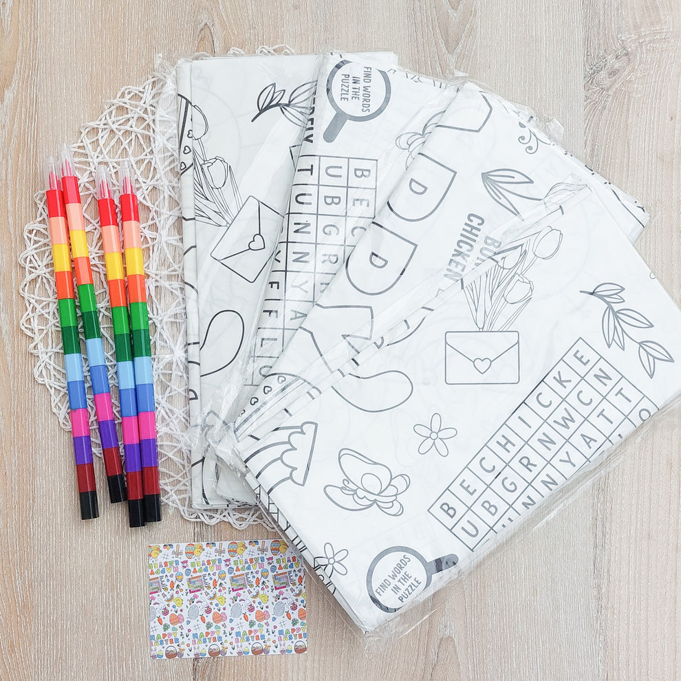 Easter colouring table cloth – Cuddle me Cutie