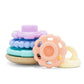 Rainbow Wobble Stacker Silicone Toy - Pastel