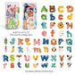 Alphabet Magnets - Upper & Lower Case Animal Letters - 52pcs