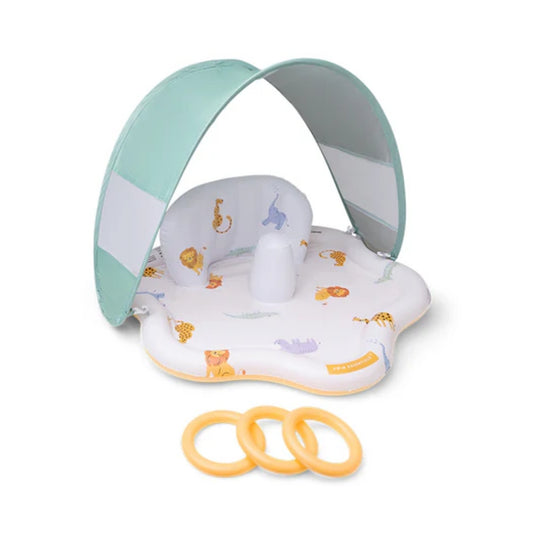 Baby Splash Mat with Sunshade - Wild Life