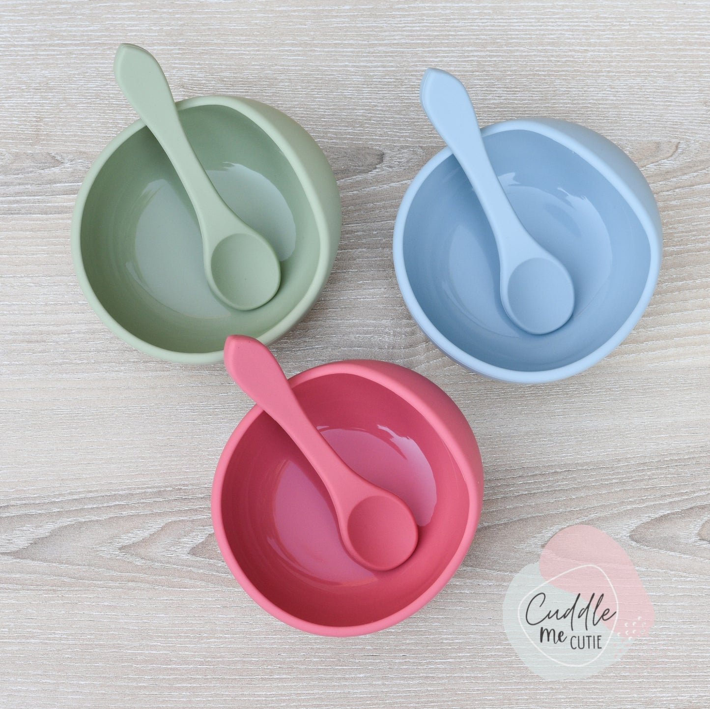 Silicone bowel and spoon