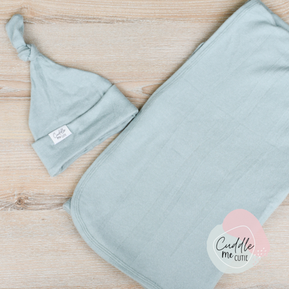 Personalised Swaddle and Beanie set