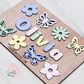 Butterflies and flowers name puzzle