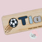 Sports Wooden Name Puzzle