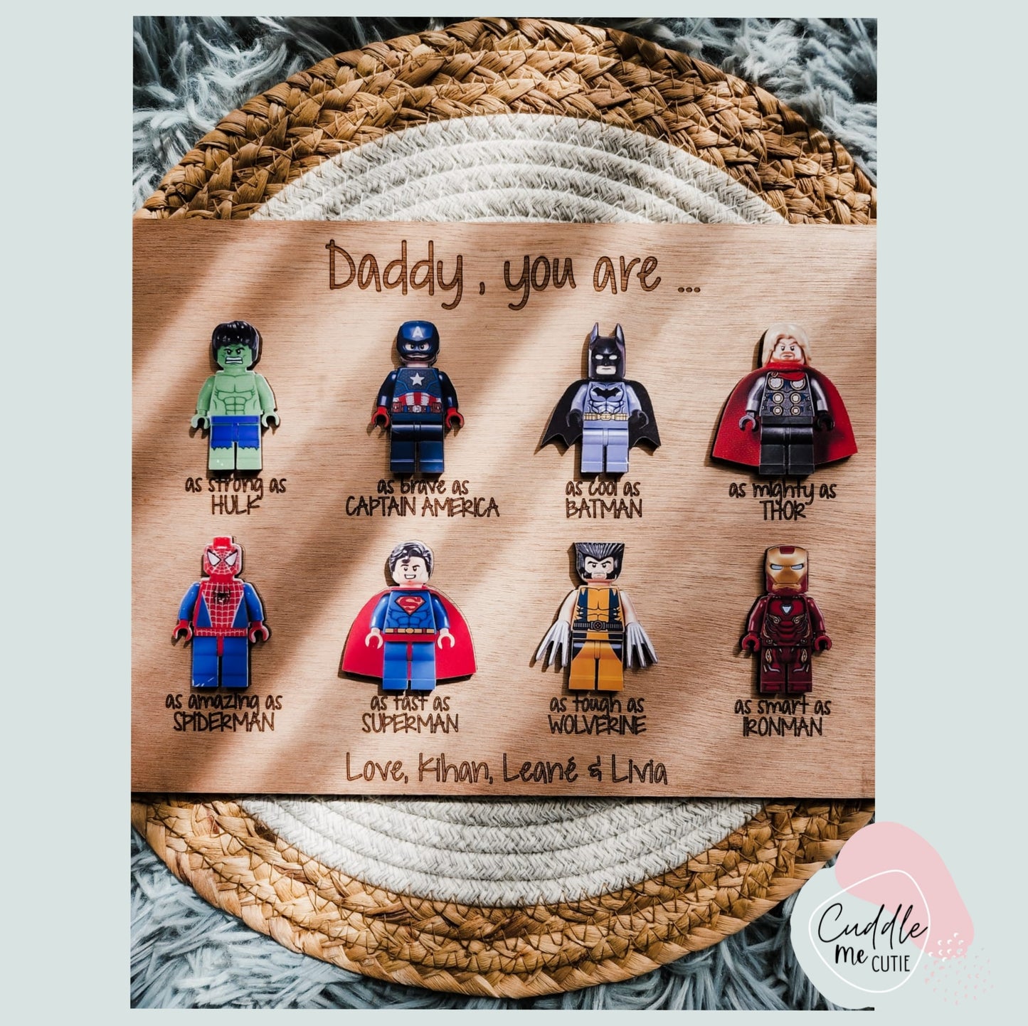 Superhero Dad Plaque