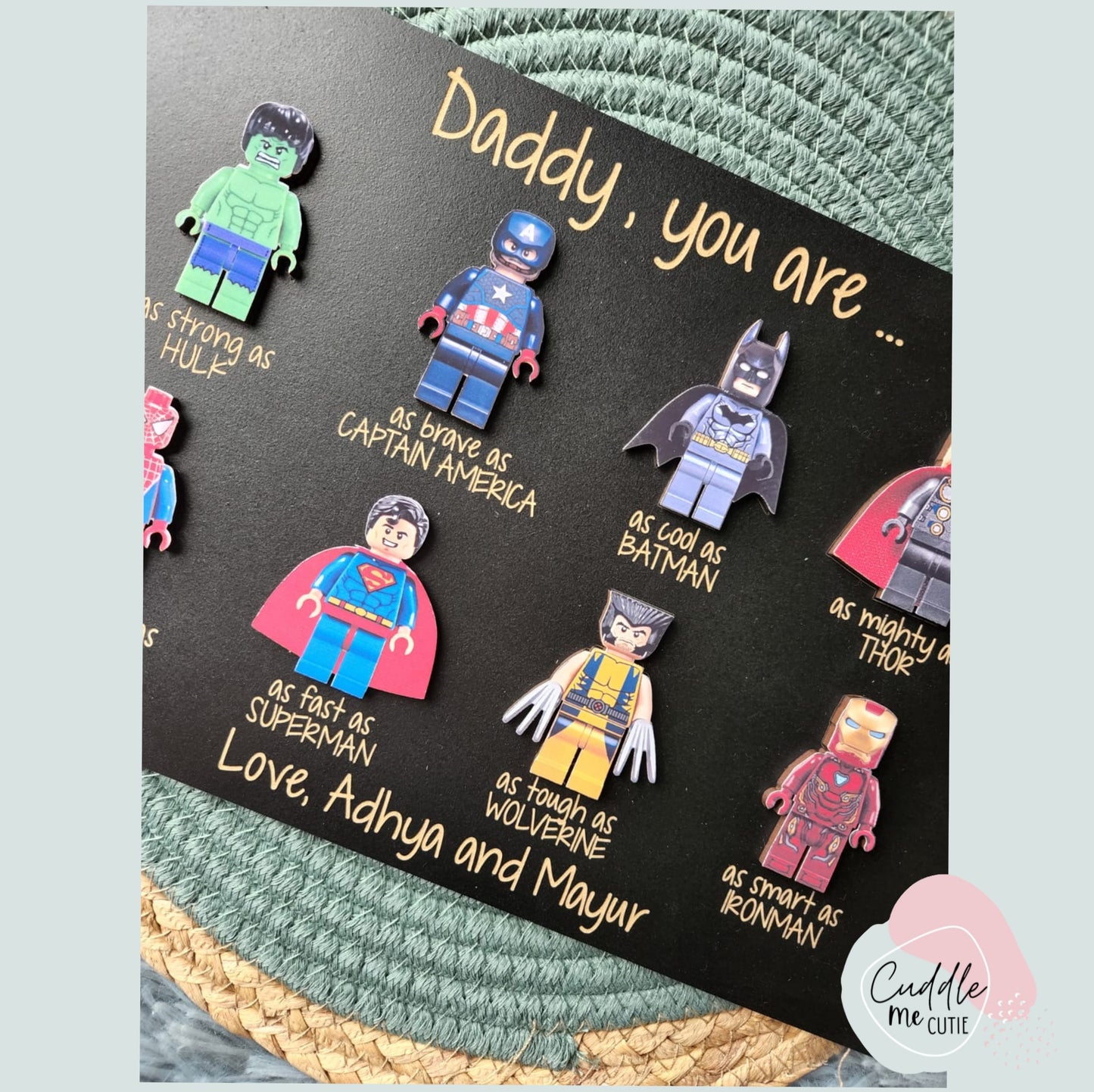 Superhero Dad Plaque