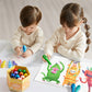 Beeswax Crayons Key Shape - 12 Washable & Non-Toxic Colours