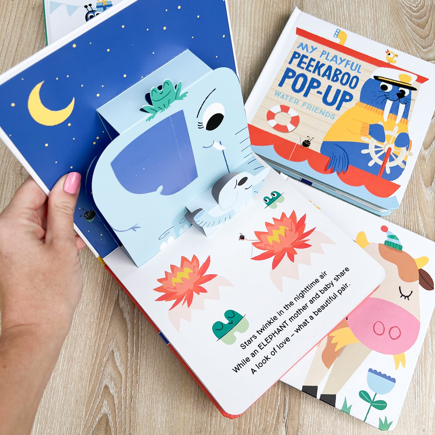 Peekaboo pop-up board books