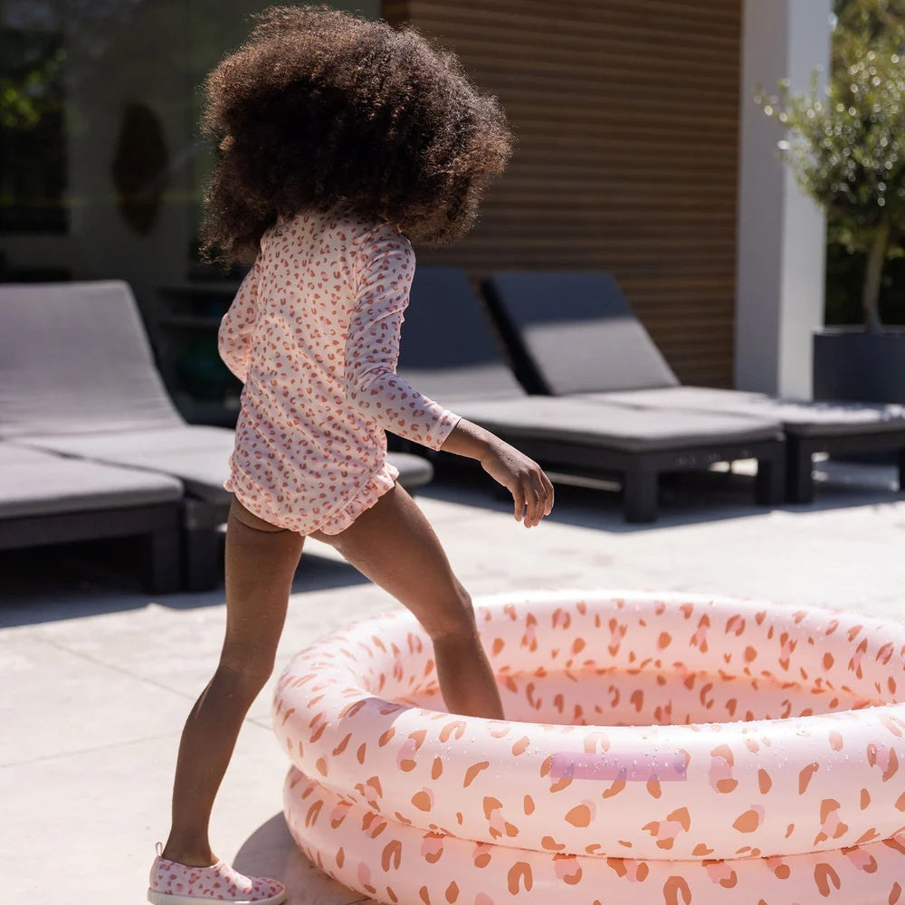 Childrens Paddle Pool - Old Pink Leopard 100cm
