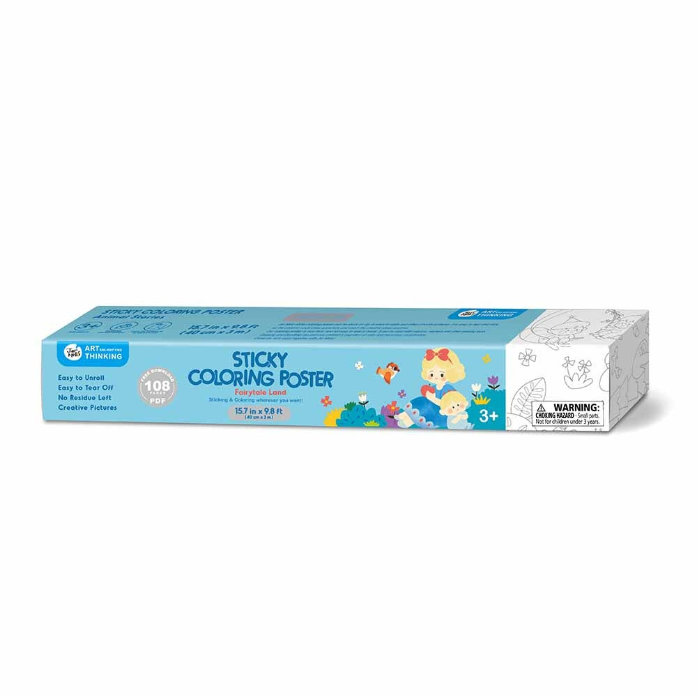 Colouring Paper Roll - Tear & Stick - Fairy Tale Land