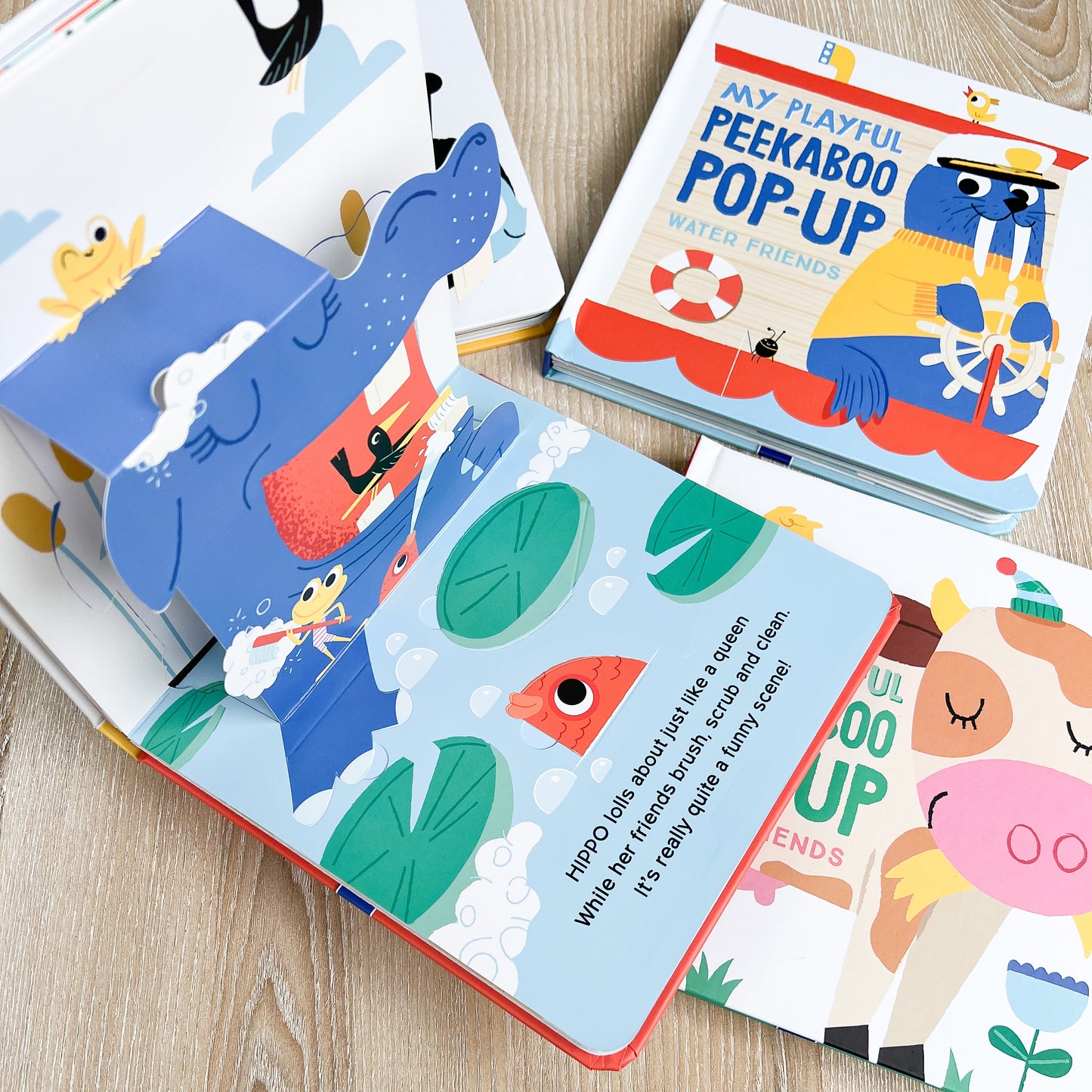 Peekaboo pop-up board books