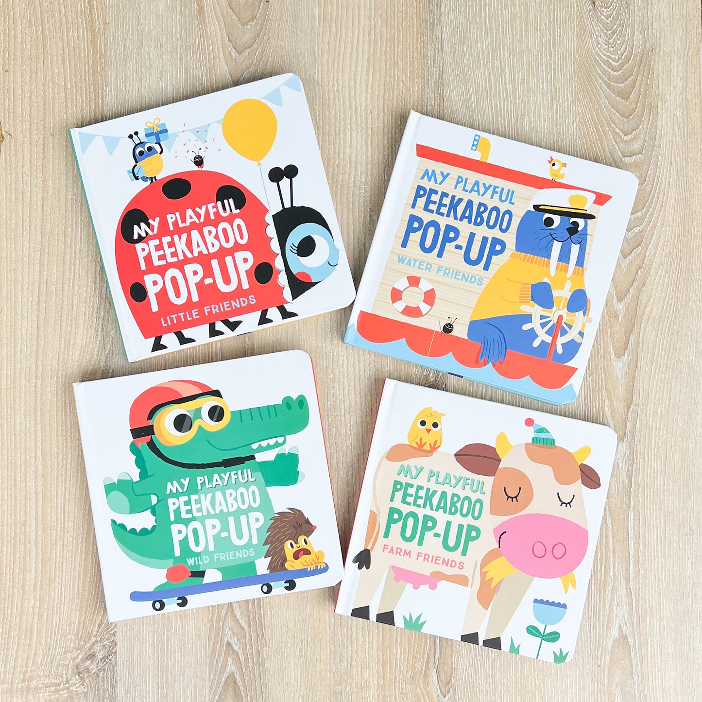 Peekaboo pop-up board books