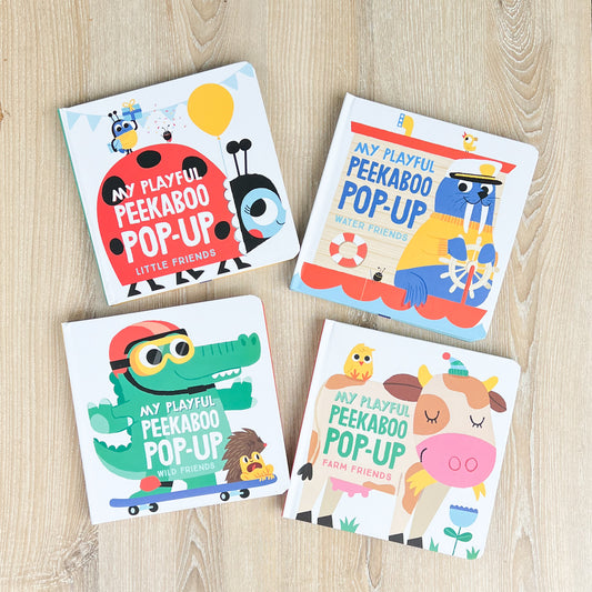 Peekaboo pop-up board books