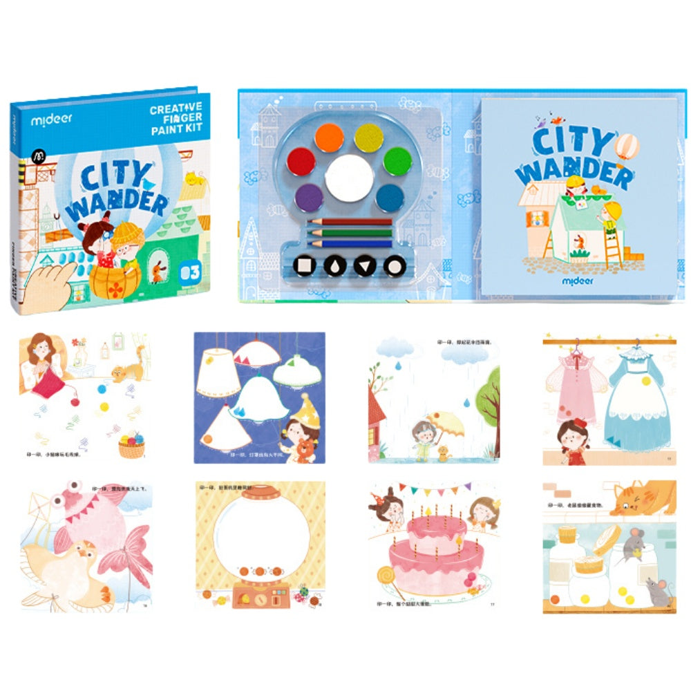 Creative Finger Paint Kit - City Wander