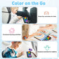 Finger Paint Stamp Book - Colouring Activity with Paint Pads & 6 Stamps