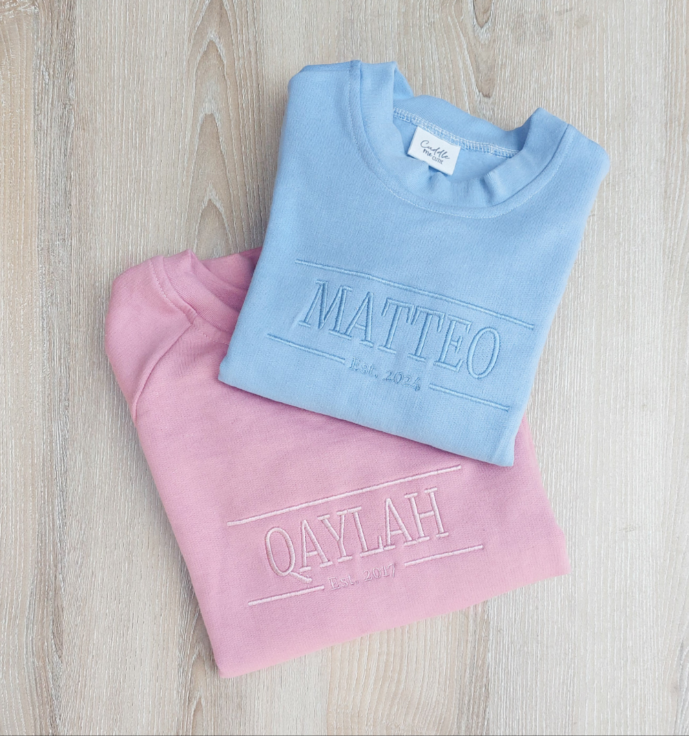 Embroided Name Sweater