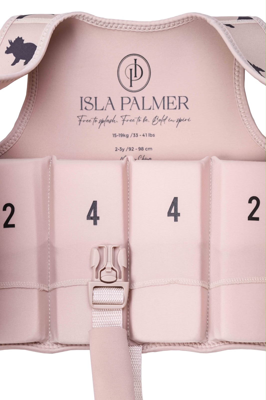 Tommy Swim Vest – Beige Dinosaur