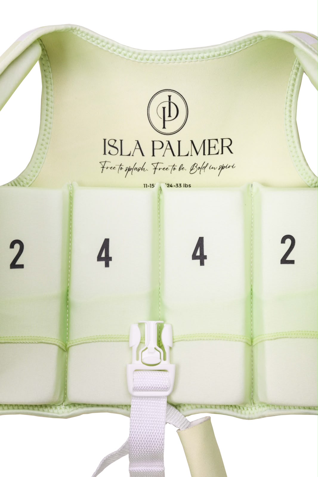 Stevie Swim Vest – Green Stripe
