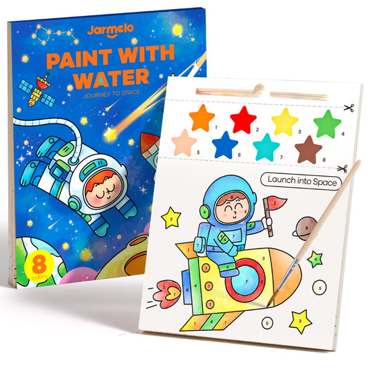 Watercolour Painting Book - 20 Pages & Paint Brush - Space