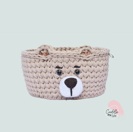 Crochet Bear Basket