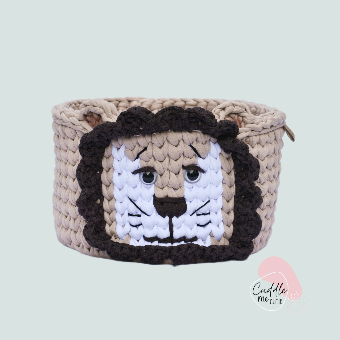 Crochet Lion Basket