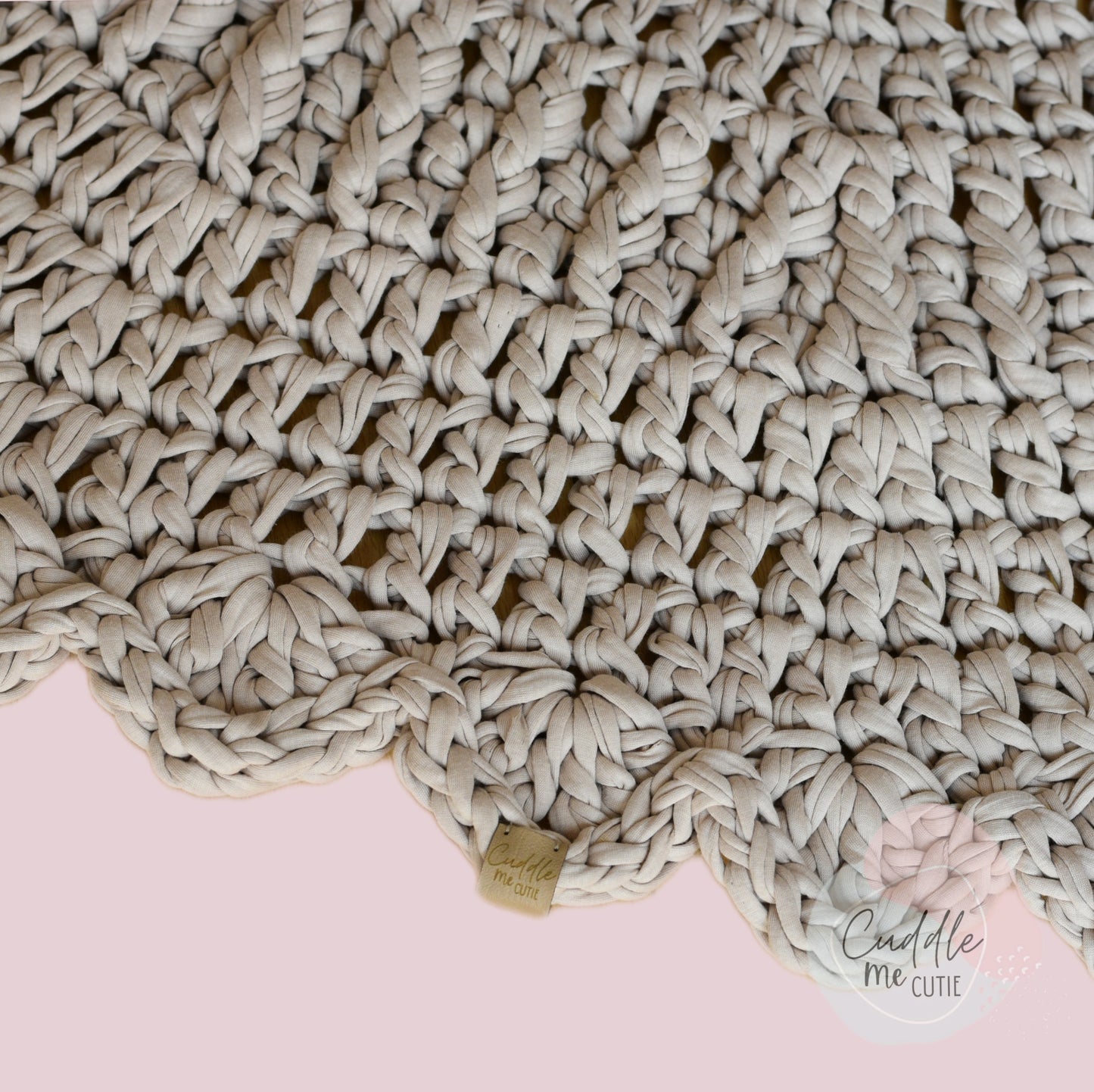 Round Crochet Floor Rug