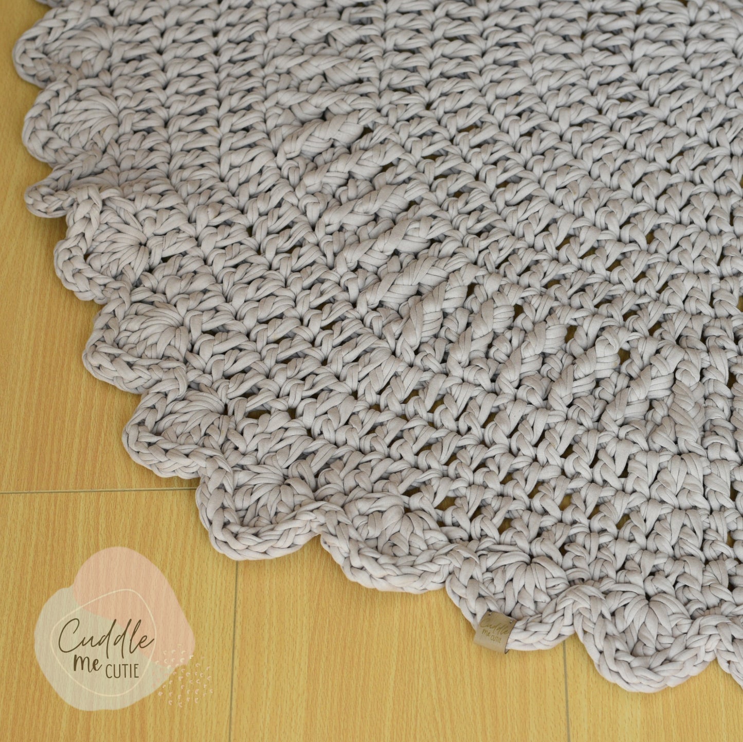 Round Crochet Floor Rug