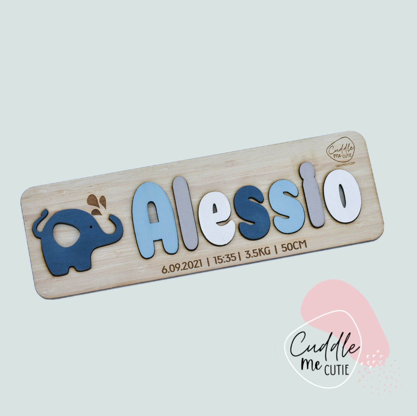 Animal Wooden Name Puzzle
