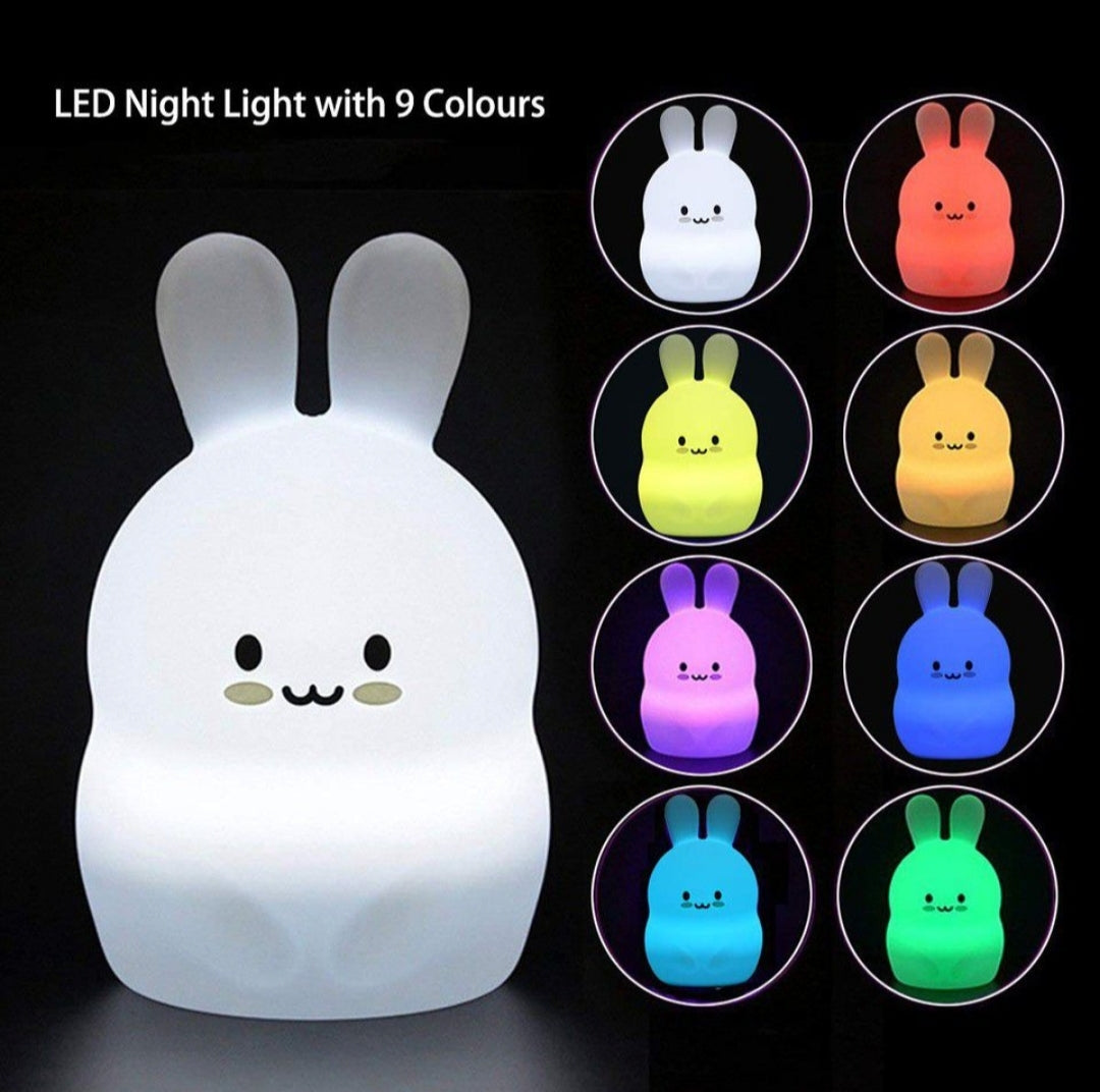 Silicone Bunny Night Light Cuddle me Cutie